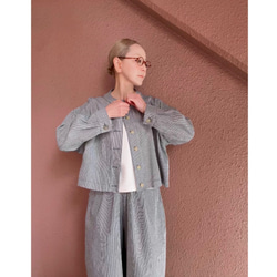 RATA❤️選擇你的長度❤️穿上它即可獲得時尚精緻的輪廓❤️寬鬆版型❤️柔軟的日本山核桃牛仔布 第3張的照片