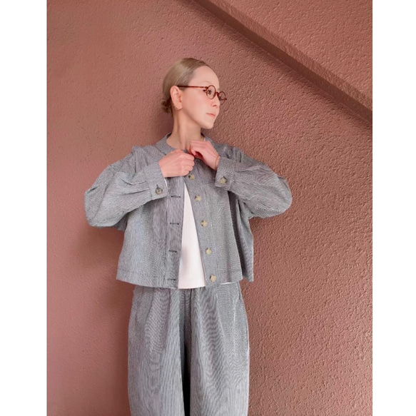 RATA❤️選擇你的長度❤️穿上它即可獲得時尚精緻的輪廓❤️寬鬆版型❤️柔軟的日本山核桃牛仔布 第3張的照片