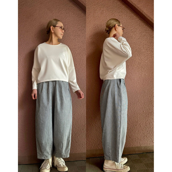 RATA❤️選擇你的長度❤️穿上它即可獲得時尚精緻的輪廓❤️寬鬆版型❤️柔軟的日本山核桃牛仔布 第12張的照片