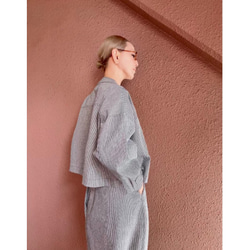 RATA❤️選擇你的長度❤️穿上它即可獲得時尚精緻的輪廓❤️寬鬆版型❤️柔軟的日本山核桃牛仔布 第4張的照片