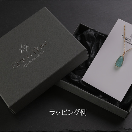 オレゴンサンストーン 原石 鉱物 ワイヤーラッピング ネックレス 14kgf