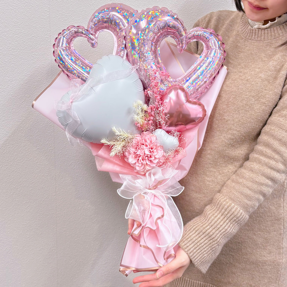 卒業祝いバルーンブーケ │ ピンク バルーンギフト 花束 卒業式 卒業祝いバルーンブーケ │ ピンク バルーンギフト 花束 卒業式