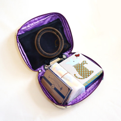 【裁断済みキット】インポートゴブランのソーイングケース◆2色から◆A5対応 10枚目の画像