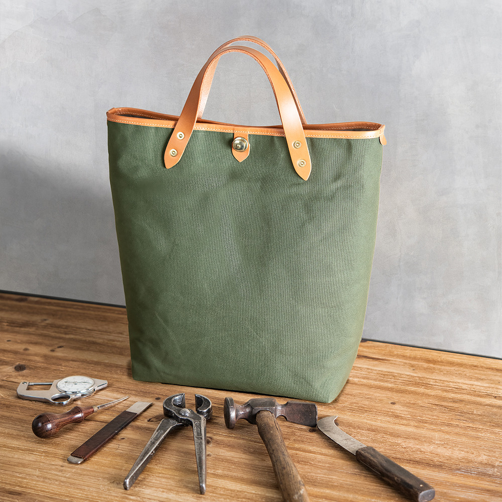 Smith Bag V Green(グリーン縦型) / Camel Leather / M size ハンドル長さ選択可