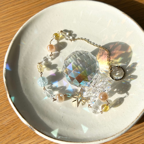 星に願いを繋ぐ虹色サンキャッチャー サンキャッチャー FOLIUM STELLA