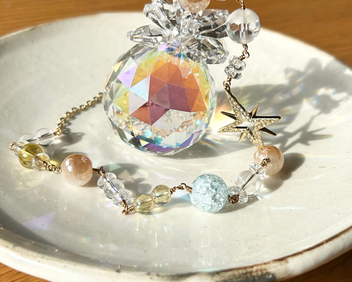 星に願いを繋ぐ虹色サンキャッチャー サンキャッチャー FOLIUM STELLA