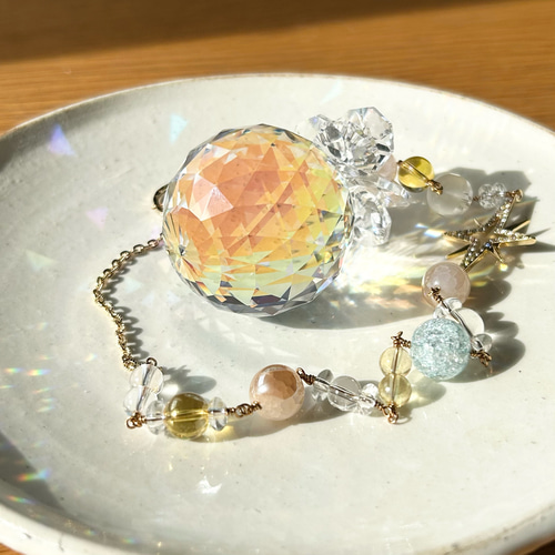 星に願いを繋ぐ虹色サンキャッチャー サンキャッチャー FOLIUM STELLA