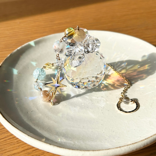 星に願いを繋ぐ虹色サンキャッチャー サンキャッチャー FOLIUM STELLA