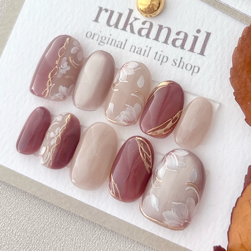 マグネット×奥行きフラワー ネイルチップ 春 桜 卒業式 入学式 桜2026