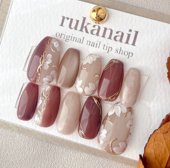 マグネット×奥行きフラワー ネイルチップ 春 桜 卒業式 入学式 桜2026