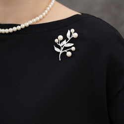 ❤️Blue bouquet❁刺繍Accessory❤️ ブローチ ❦A-stitch