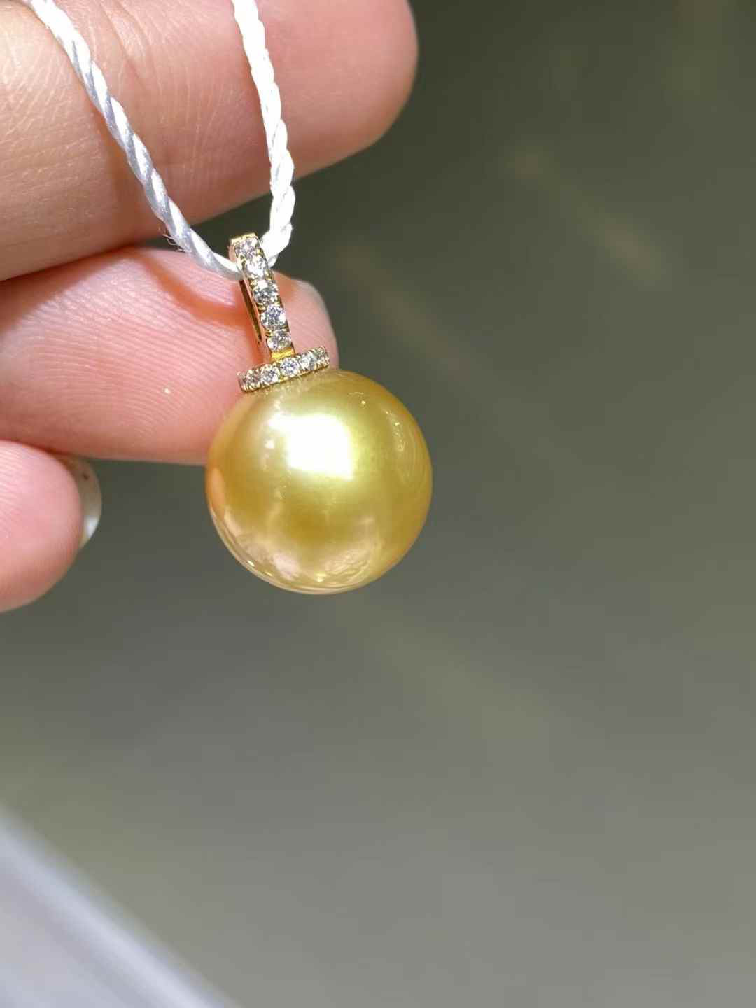 【万能金具】南洋真珠　ペンダントトップk18