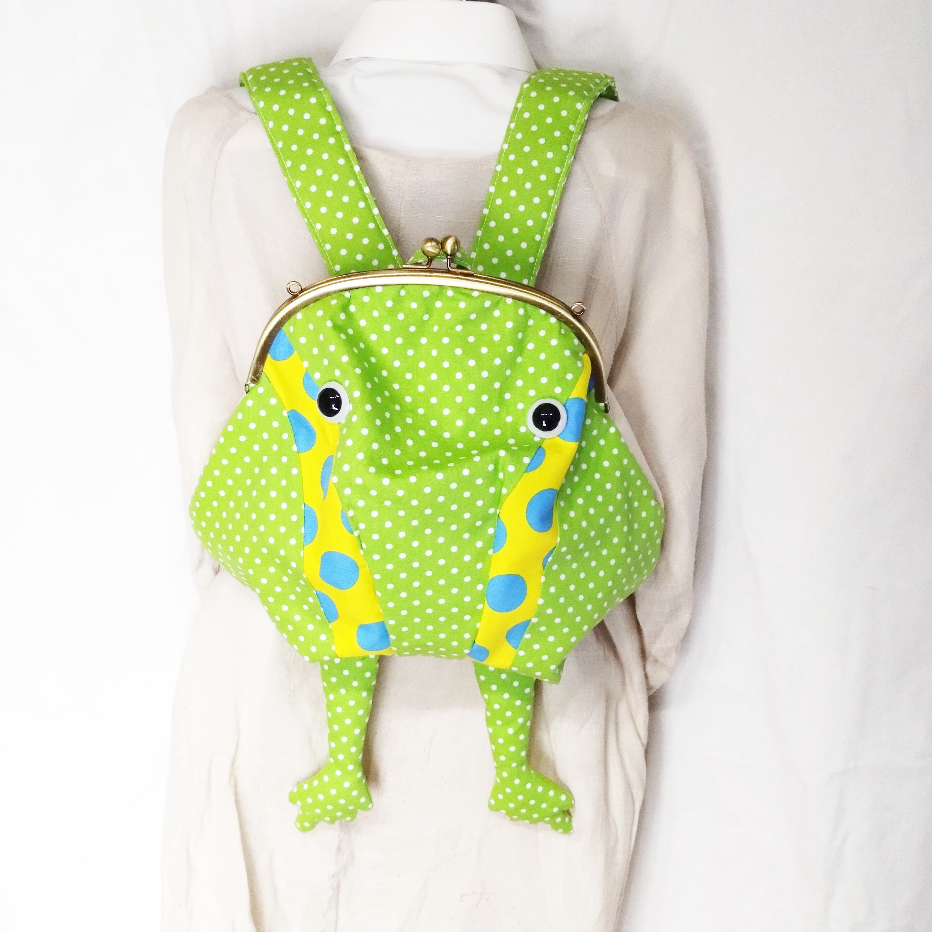 カエルながま口リュック(小)