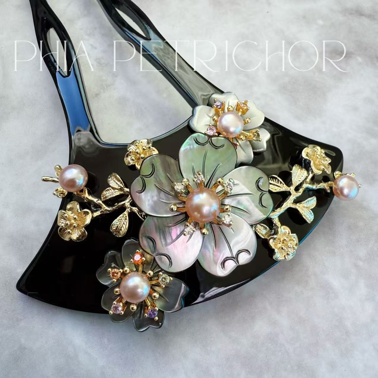 簪 和 K24GP 桜 かんざし バチ型 パール 簪 着物 髪飾り 留袖 着物 成人式 結婚式 卒業式