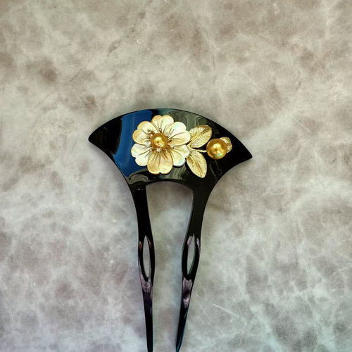 簪 和 K24GP 桜 かんざし バチ型 パール 簪 着物 髪飾り 留袖 着物