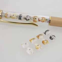 4種からえらべる柴犬ボールペン(黒白ゴマ茶)　受注製作 (フルコンボオプションあり) 7枚目の画像