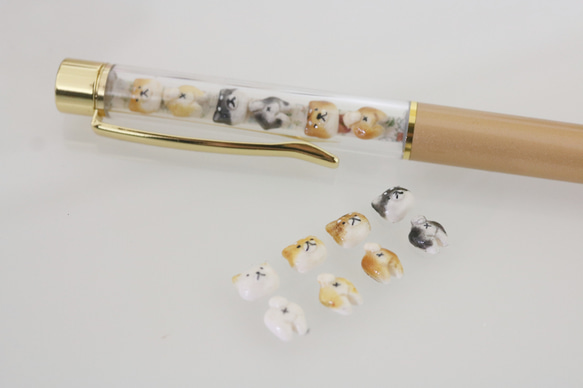 4種からえらべる柴犬ボールペン(黒白ゴマ茶)　受注製作 (フルコンボオプションあり) 7枚目の画像