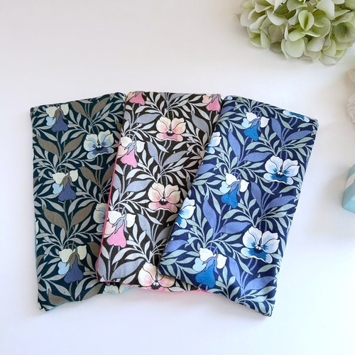 リバティ*大人の上質ハンカチセット3p*すみれ*スミレ*菫*大人の上品