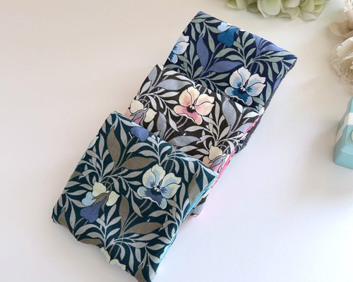 リバティ*大人の上質ハンカチセット3p*すみれ*スミレ*菫*大人の上品