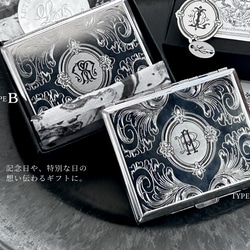 【名入れ】イニシャルモノグラム彫刻マルチケース 17枚目の画像