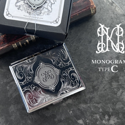 【名入れ】イニシャルモノグラム彫刻マルチケース 5枚目の画像