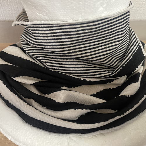 キャスキッドソン  ネックウォーマー　ハンドメイド 3回縫うだけ！】簡単！ネックウォーマーの作り方！／sewing scarf very