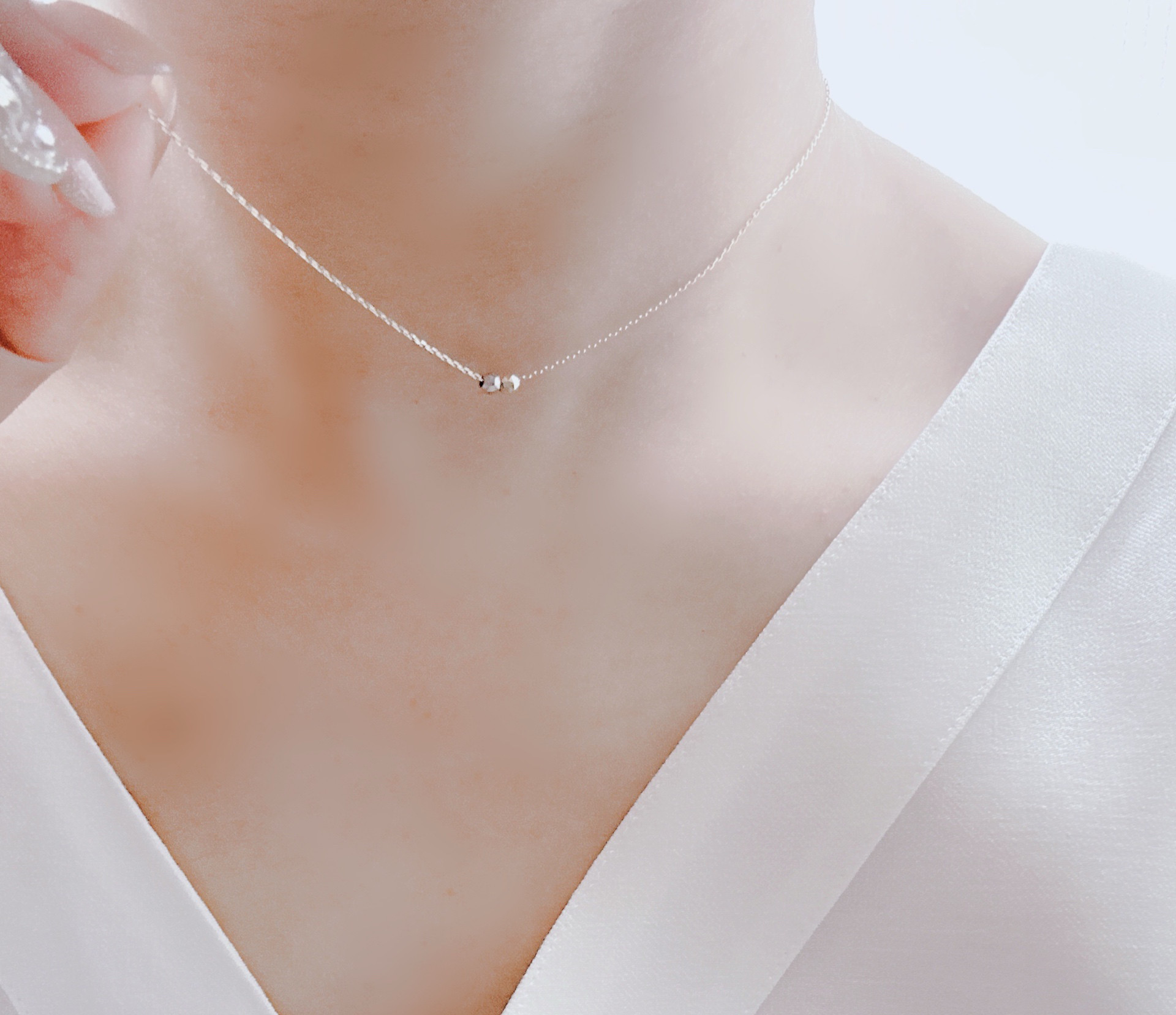 【Pt850×K10YG】長さが選べる♡Bicolor-combi Necklace