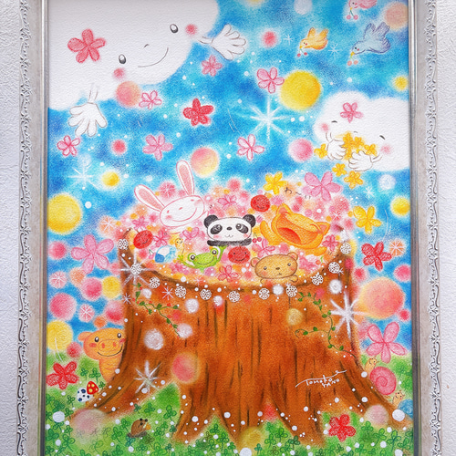 絵画 癒しの絵 パステルアート パステル #パステルアート #パステル画 #イラスト #ヒーリングアート