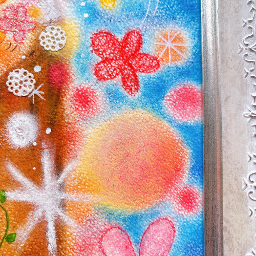 一点物原画 【みんな一緒が楽しくて嬉しい】パステル画 ホスピタル