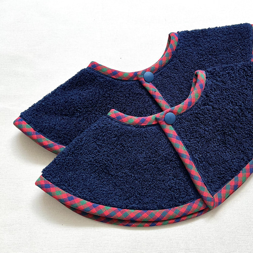 赤ファミリア風チェック・ネイビー】タオルスタイ サークルスタイ 出産