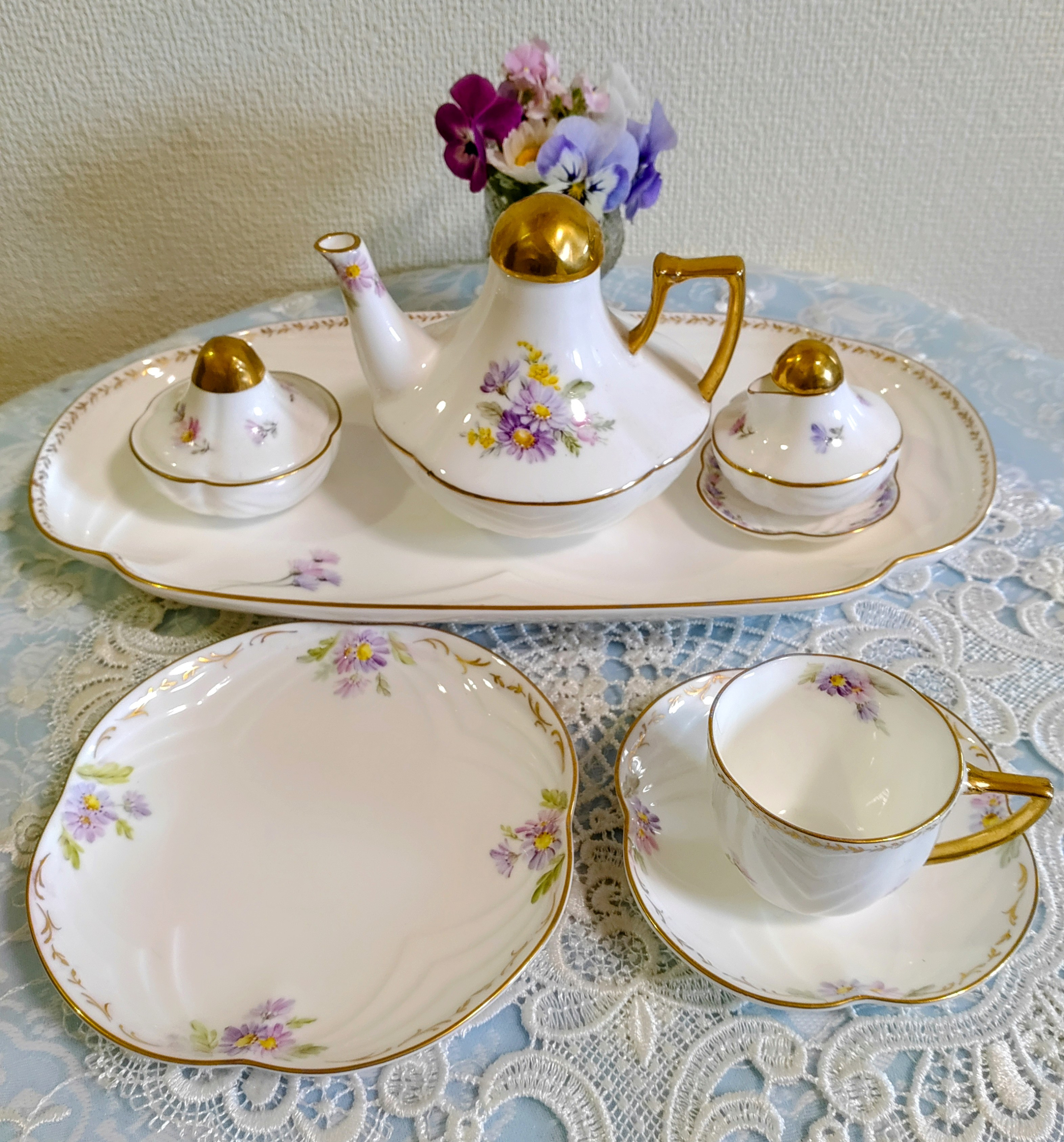 ♡小さいサイズのセット(デイジー)  RICHFIELDの白磁を使用 12,240円