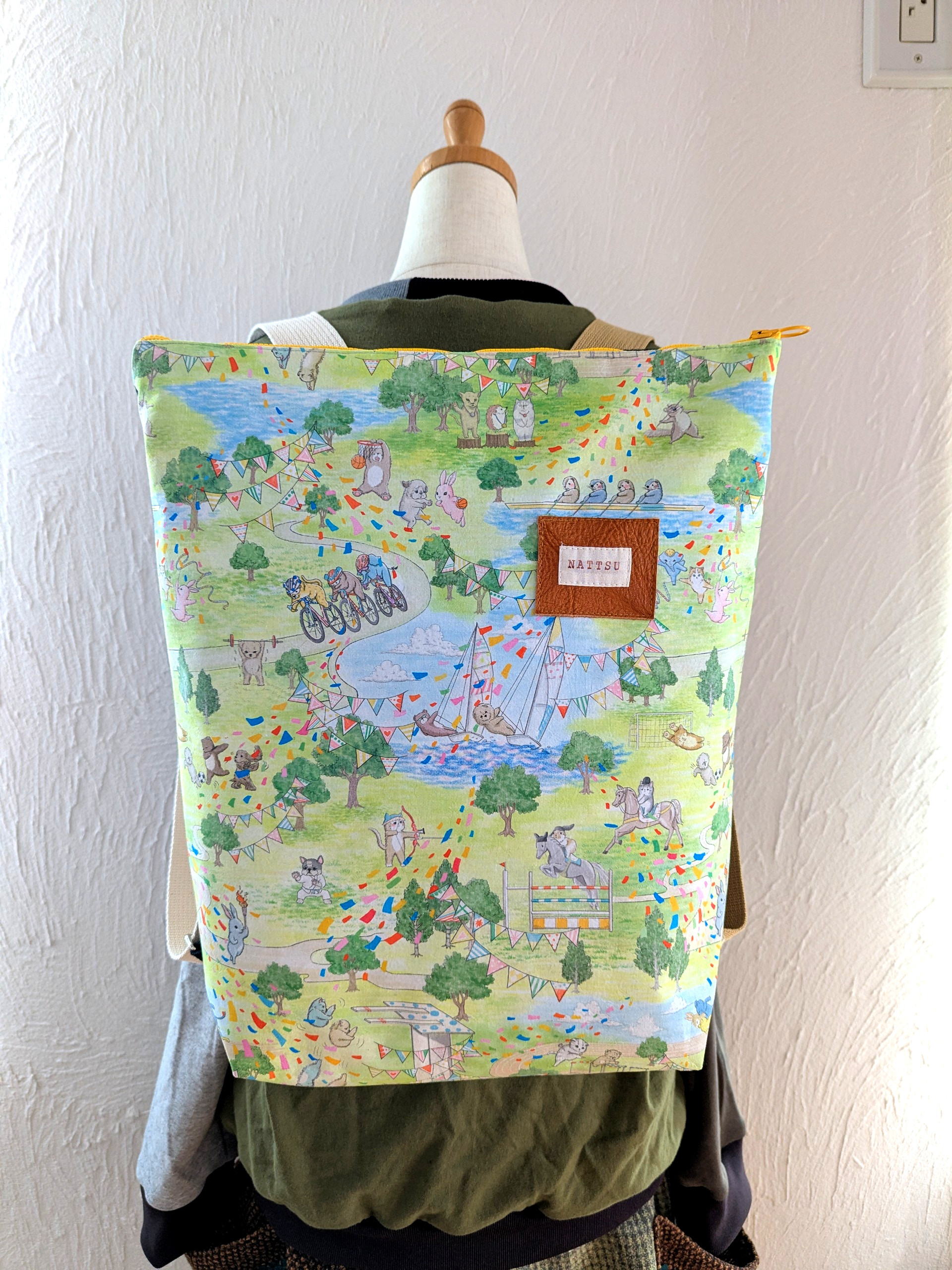 ☆スクエアリュック☆yukiemon生地