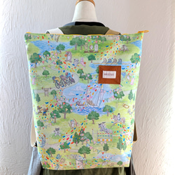 感謝価格　SALE 新作刺繍生地　ユキエモン　プリーツポーチ　ハンドメイド 感謝価格 SALE 新作刺繍生地 ユキエモン プリーツポーチ