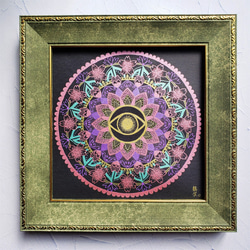 神様の目マンダラ】 木花之佐久夜毘売（コノハナノサクヤヒメ）額装