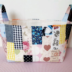 ハンドメイド☆布バスケット&ポーチ ハンドメイド☆布バスケット&ポーチ