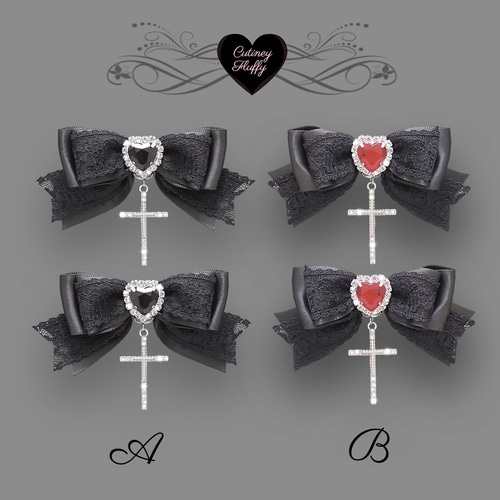 ポニーリボン ゴスロリ ツイステ ヘアゴム ヘアクリップ ポニーリボン ゴスロリ ツイステ ヘアゴム ヘアクリップ