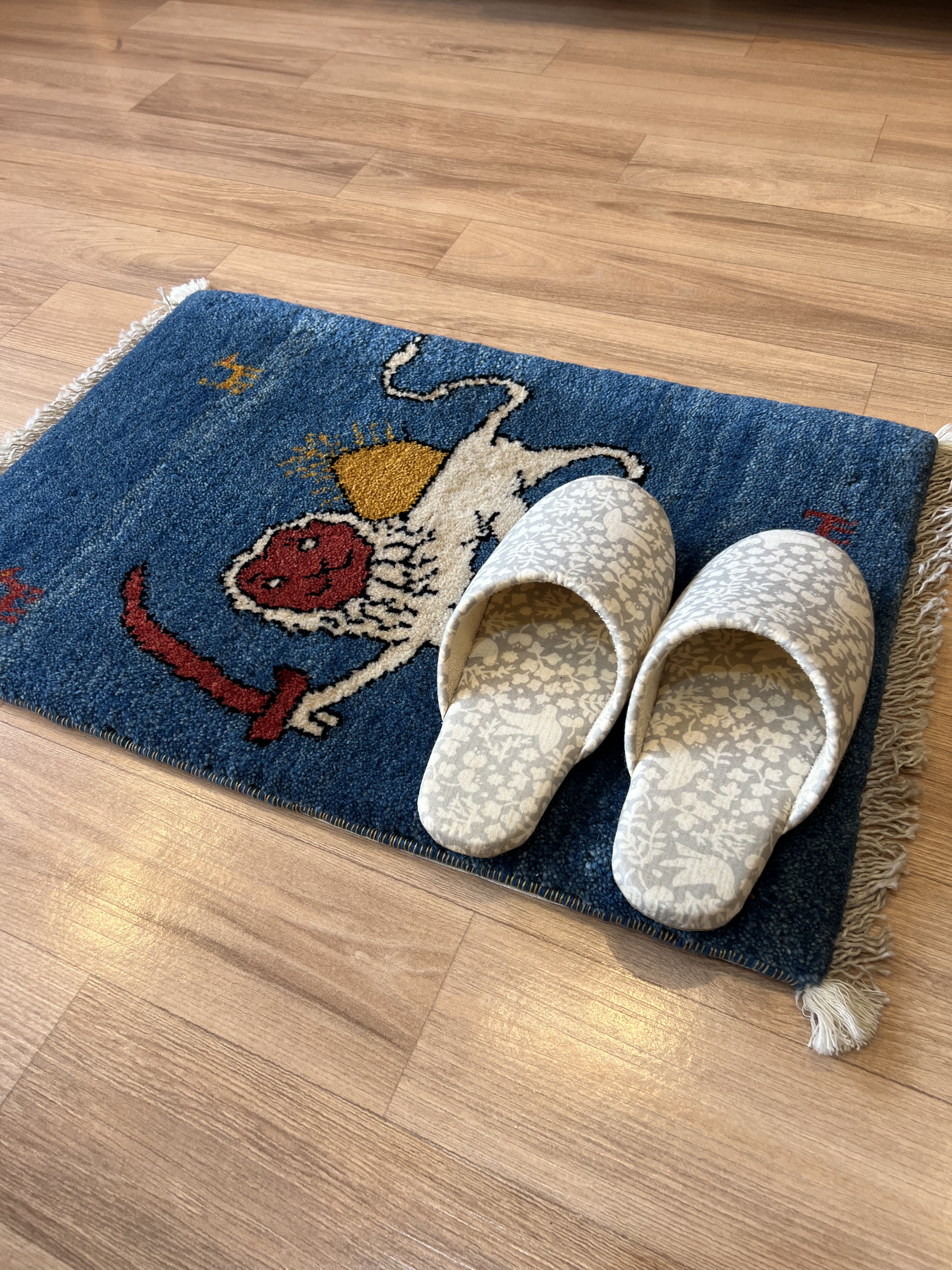 ●送料無料●ギャッベ【60×40】No.607（サンライオン）プレゼント・玄関マット・小さめ玄関マット