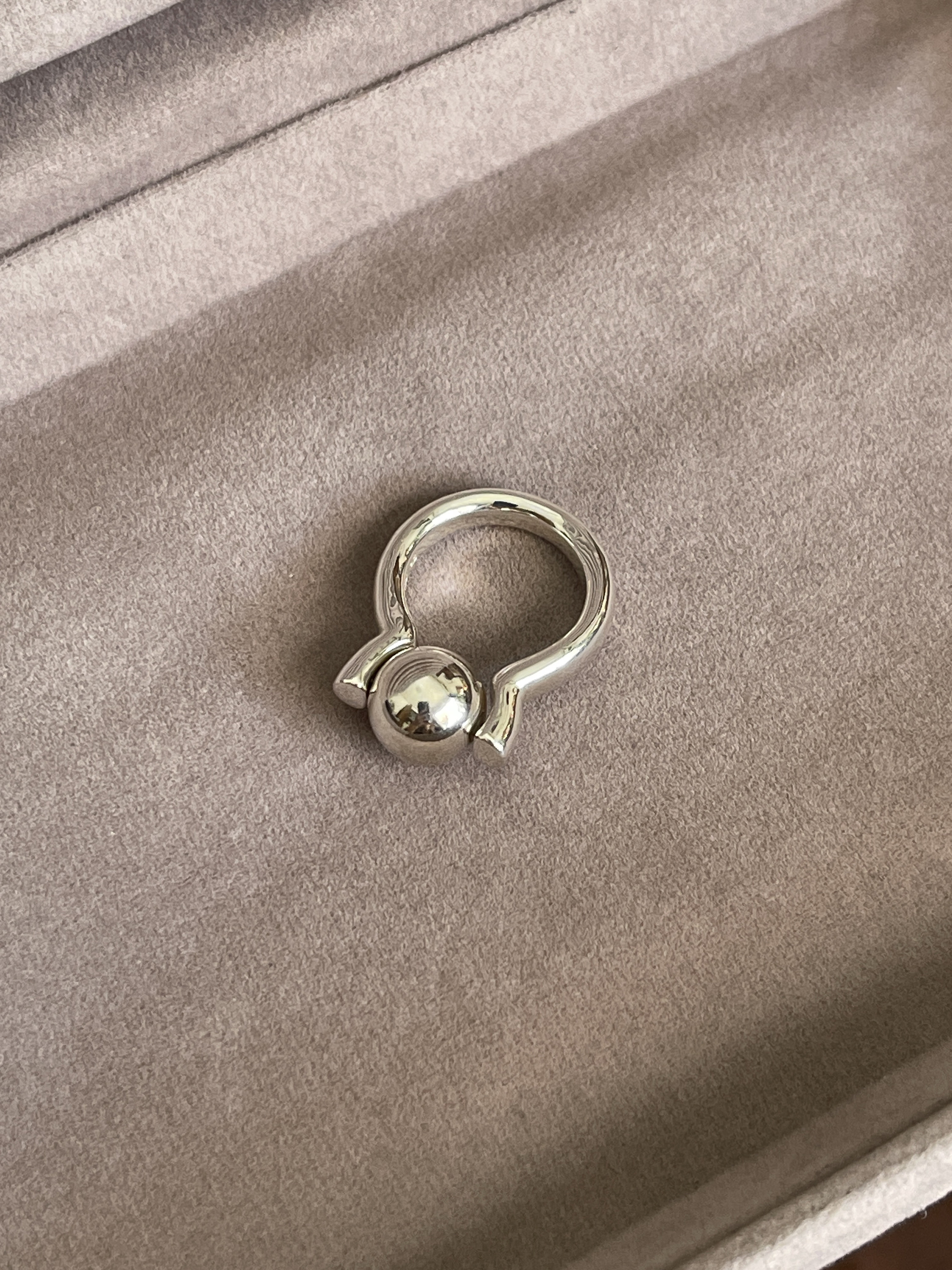 Hollow sphere ring [S] (Silver925)