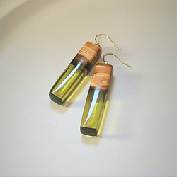 クリア ナチュラル 花レジン ヘアゴム ブルー系 ヘアゴム ひろ工房