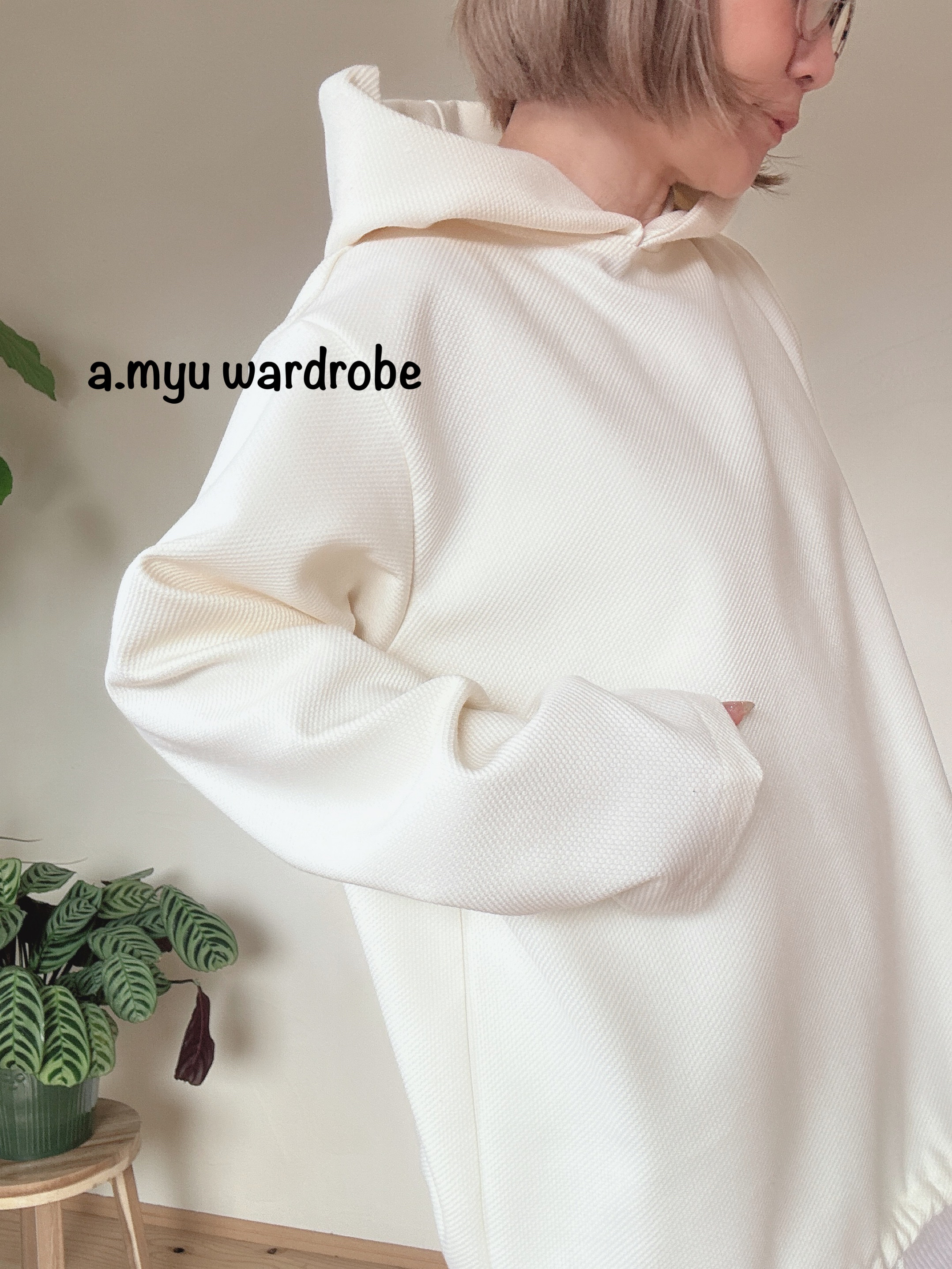 a.myu 春♪ワッフル素材洗えるシャツパーカー定番bigパーカー 5,850円