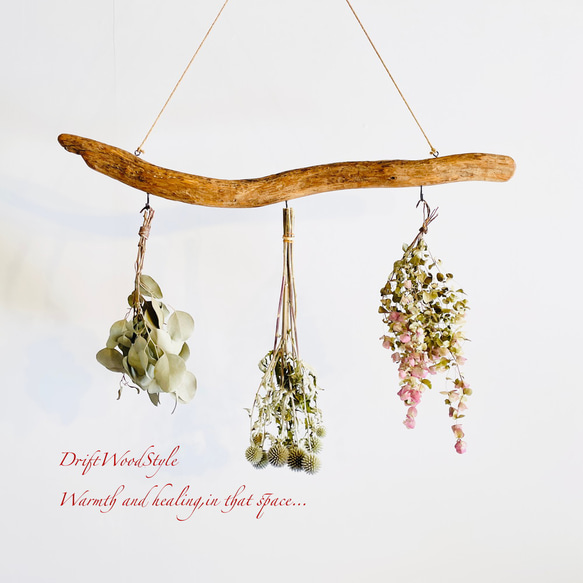 流木インテリア 無骨で古木風な天然流木のハンガーフック 流木ハンガー ハンギング ウォールデコ 北欧 N18 1枚目の画像