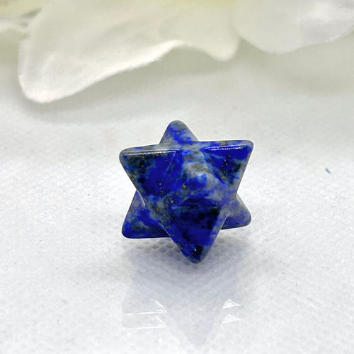 ラピスラズリとクラック水晶のマカバスター ラピスラズリブレスレット