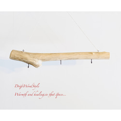 流木インテリア 無骨で古木風な天然流木のハンガーフック 流木ハンガー ハンギング ウォールデコ 北欧 N20 5枚目の画像