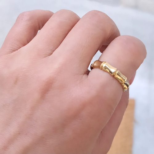 K18 バンブーリング / 18K bamboo ring | アモンズ – amondz