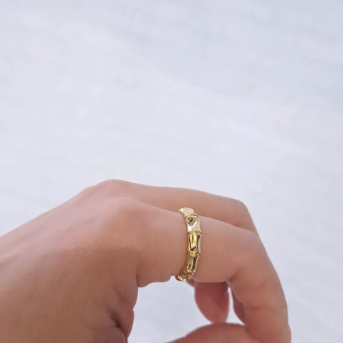 K18 バンブーリング / 18K bamboo ring | アモンズ – amondz