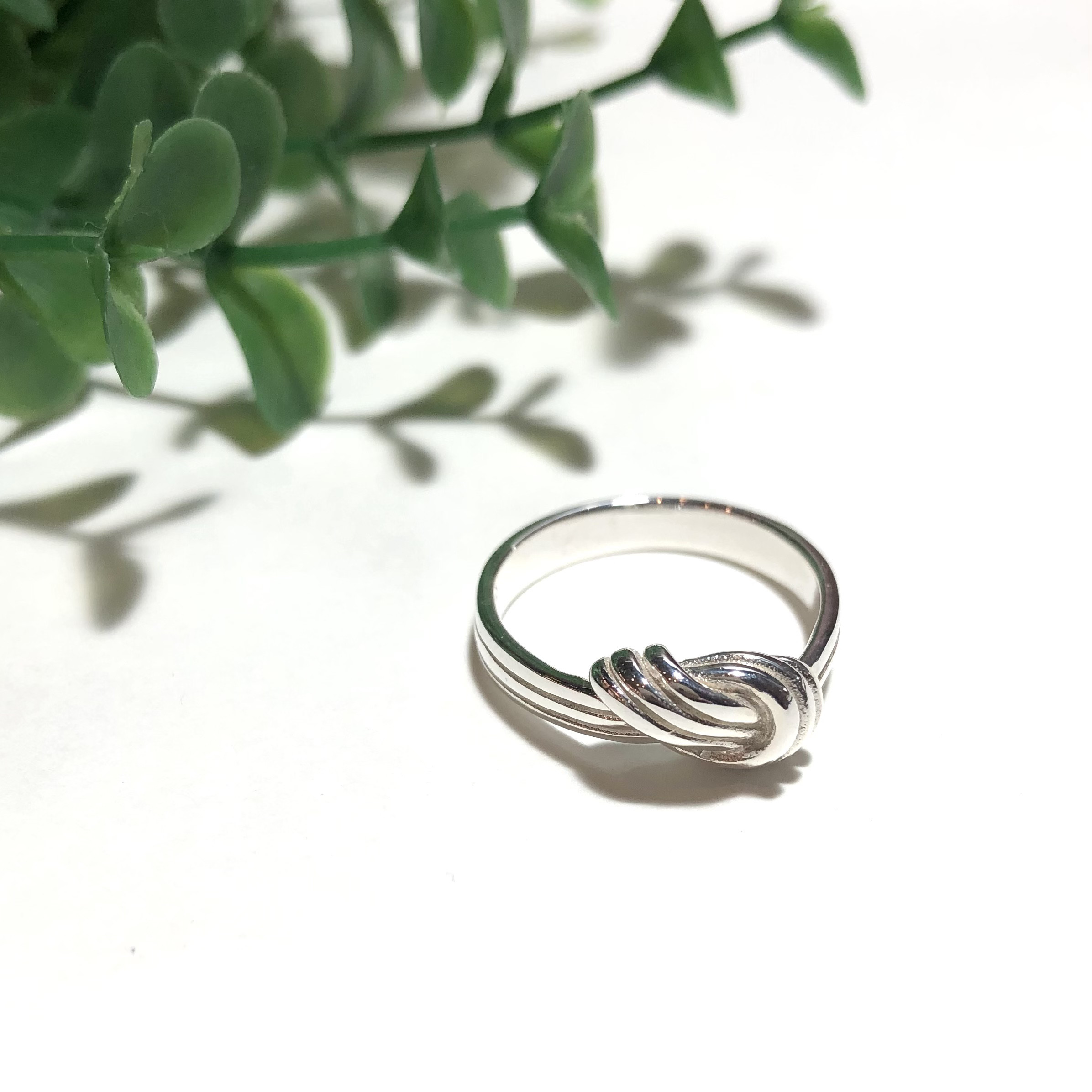 純銀製＊ノットリング 水引き 結び切りタイプ