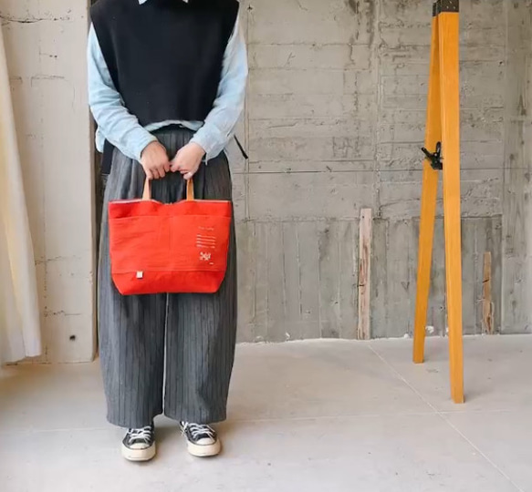 -maruyu- 持ち手レザートート 18枚目の画像
