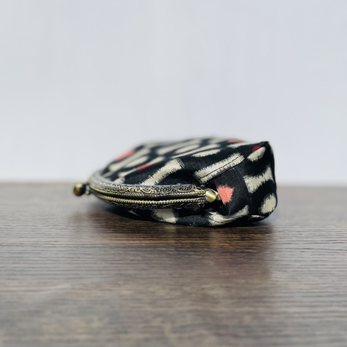 着物リメイク 銘仙のがま口ポーチ1 がま口 nuno comono RIHEI 通販