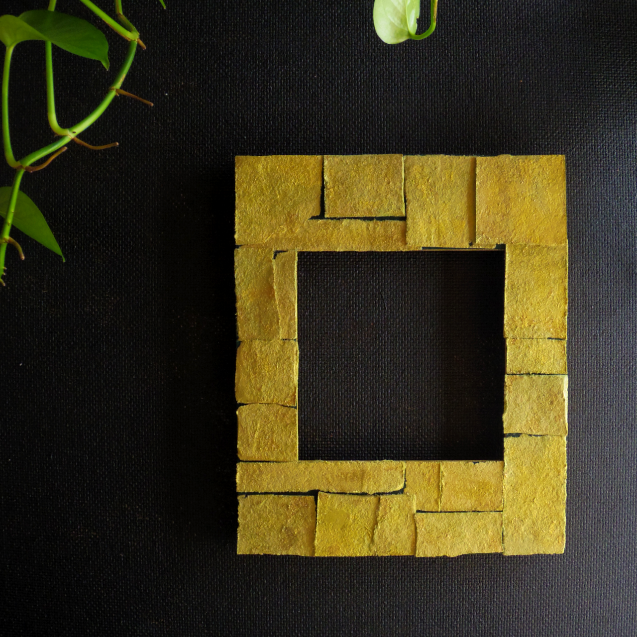 額縁 ＜なかがましかく 12cm角＞ 「no.8 HAKU ゴールド」