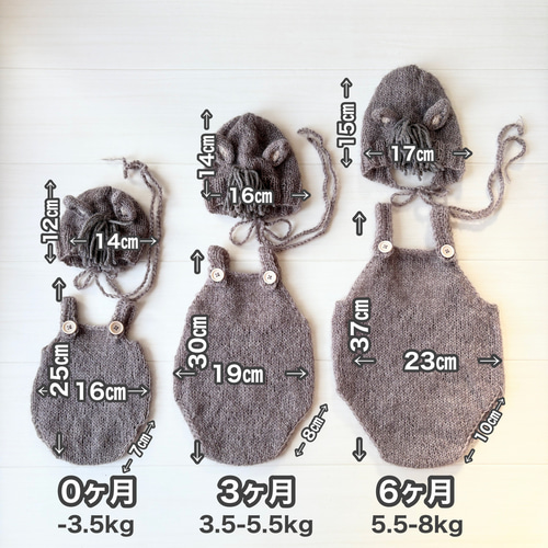 馬帽子&ロンパース♪ニューボーンフォト撮影衣装 午年 月齢